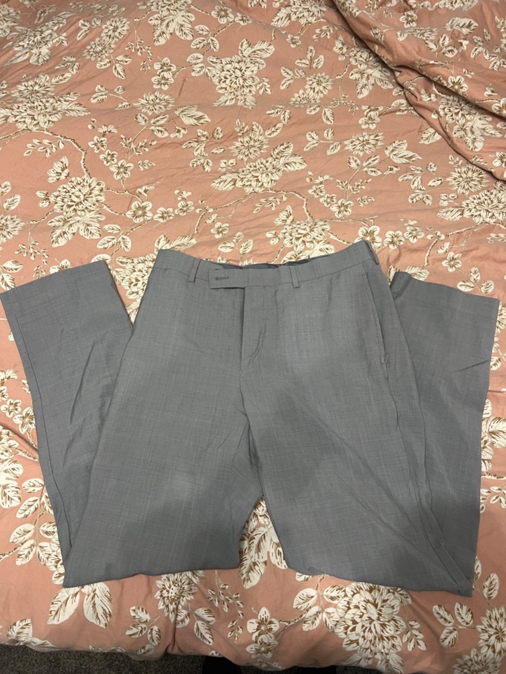 Calvin Klein Slim Fit Gray Suit Pants